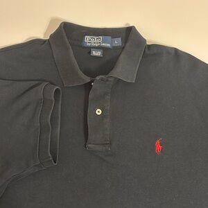 Polo Ralph Lauren Mens Polo Black Sz L